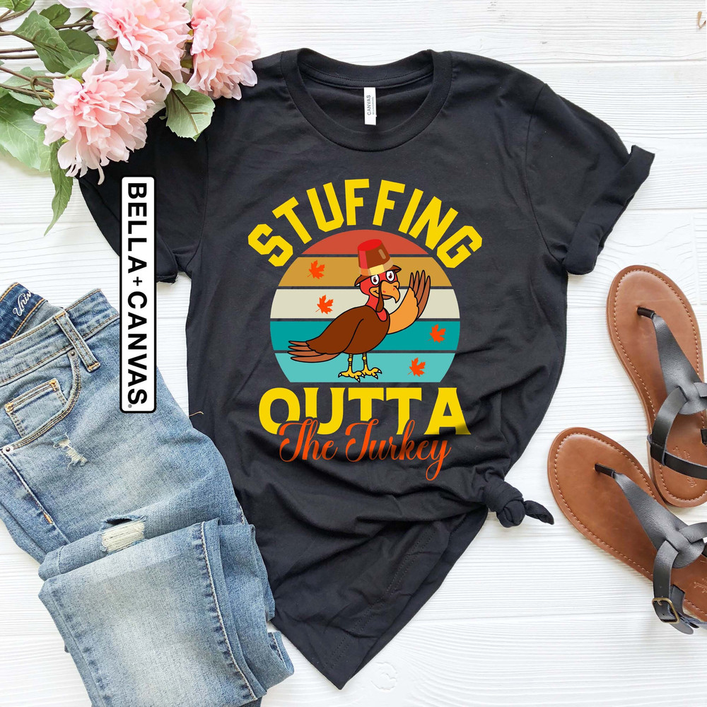 Stuffed Thanksgiving Pregnancy Shirt, Turkey Pregnancy Shirt, Pregnancy Announcement, Cute Thanksgiving Tee, Mommy To Be Shirt - 1.jpg