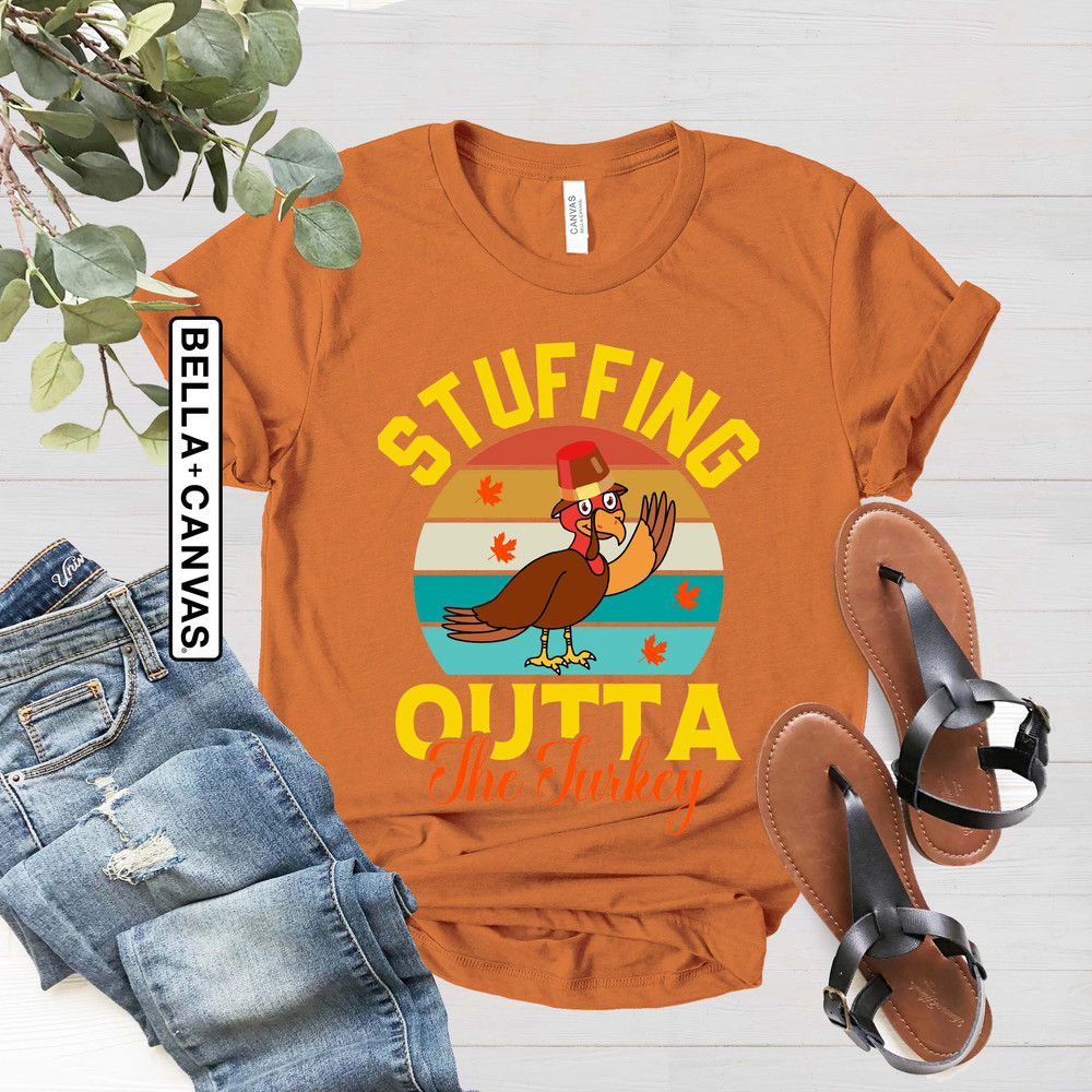 Stuffed Thanksgiving Pregnancy Shirt, Turkey Pregnancy Shirt, Pregnancy Announcement, Cute Thanksgiving Tee, Mommy To Be Shirt - 2.jpg