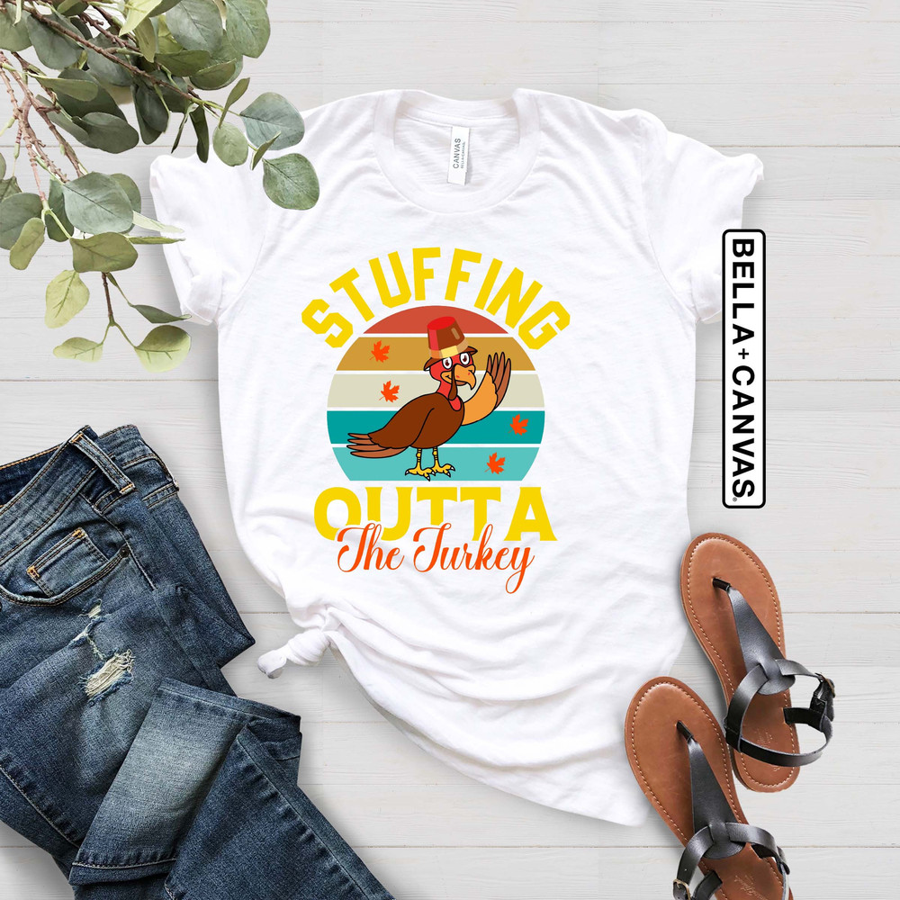 Stuffed Thanksgiving Pregnancy Shirt, Turkey Pregnancy Shirt, Pregnancy Announcement, Cute Thanksgiving Tee, Mommy To Be Shirt - 3.jpg