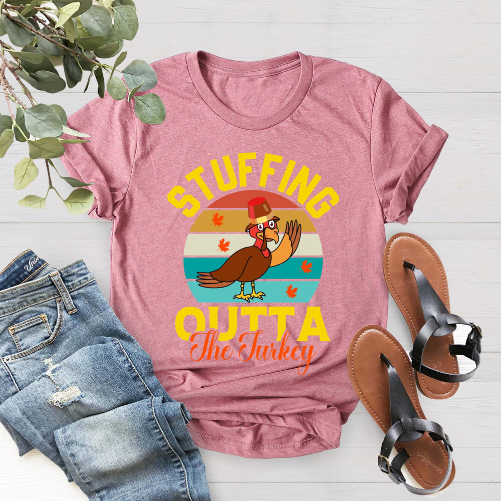 Stuffed Thanksgiving Pregnancy Shirt, Turkey Pregnancy Shirt, Pregnancy Announcement, Cute Thanksgiving Tee, Mommy To Be Shirt - 5.jpg