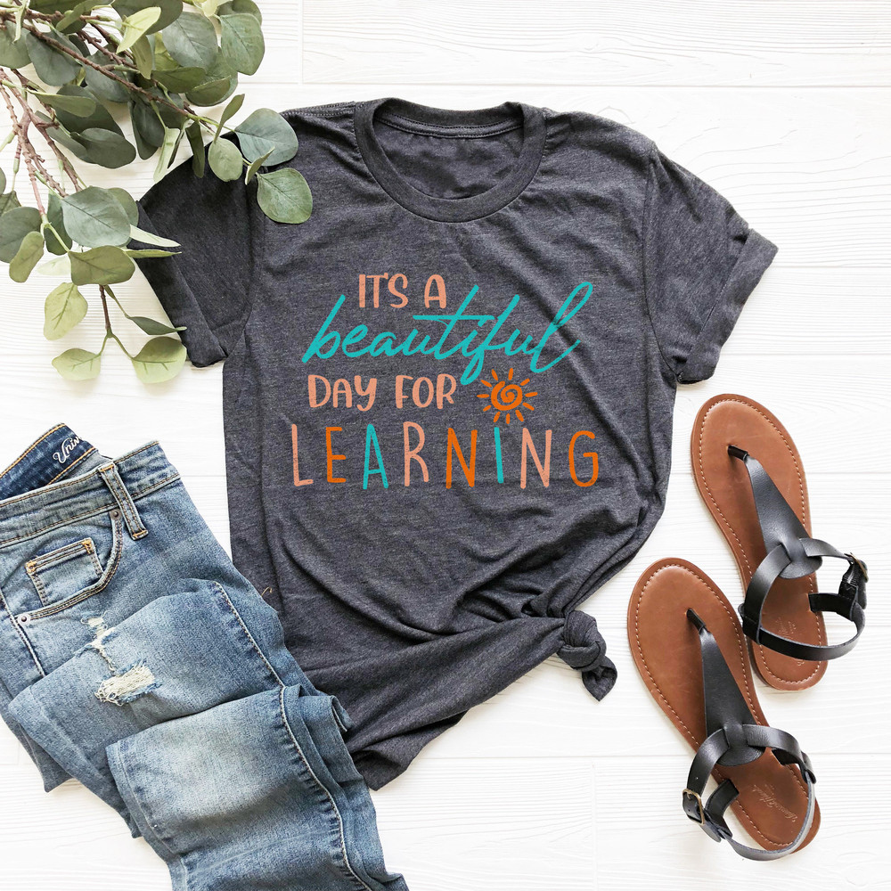 Teacher Shirt, It's a Perfect Day For Learning Tee, Teach Love Inspire Shirt, Gift For Him, Team Teacher Tee, Teacher Shirts, Learning Shirt - 5.jpg