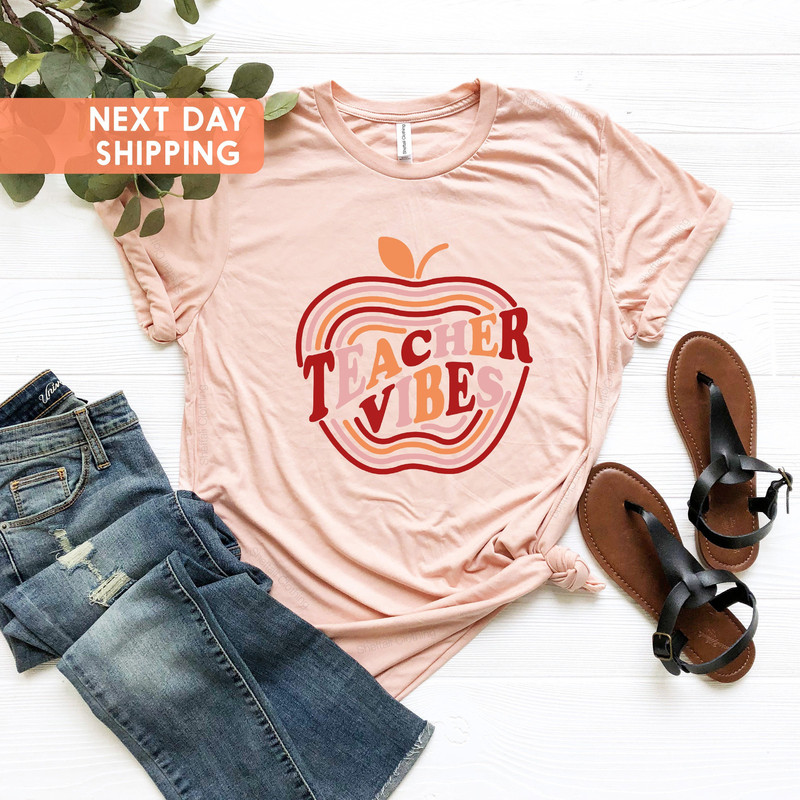 Teacher's Tee ,Teacher Vibes Shirt, Teacher Appreciation, School Shirt, Gift For Teacher, Teacher Life Shirt, Teacher T shirts Gift - 3.jpg
