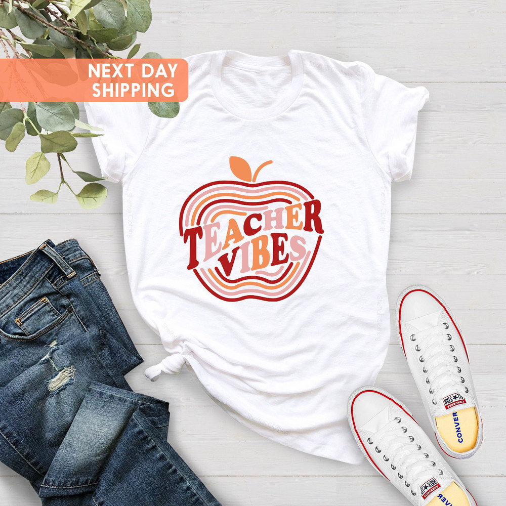 Teacher's Tee ,Teacher Vibes Shirt, Teacher Appreciation, School Shirt, Gift For Teacher, Teacher Life Shirt, Teacher T shirts Gift - 4.jpg