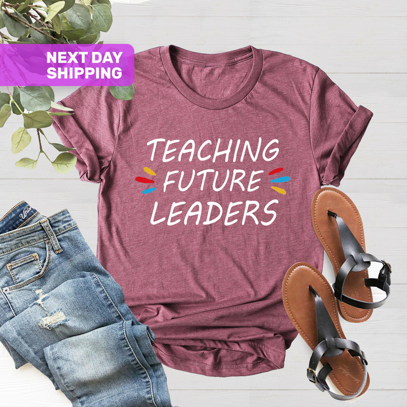 Teaching Future Leaders Shirt®, Elementary School Teacher, Teaching is a Work of Heart, Teacher Gift, Teacher Shirt, High School Teacher - 3.jpg