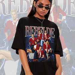 limited rebelde shirt, vintage 90s graphic tee, rbd concert shirt, trending shirt, mexican shirt men, rebelde tshirt