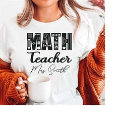 custom math teacher shirt, math teacher gift, funny teacher shirt, gift for teacher, custom teacher shirt, gift for teac