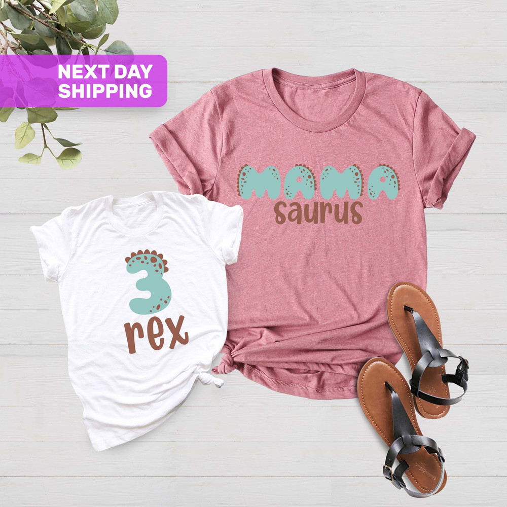 Three Rex Matching Family Birthday Shirts, Birthday Boy Outfit, Family Birthday, 3rd Birthday Shirt, Three Rex Shirt, 3 Rex Birthday Tee - 1.jpg