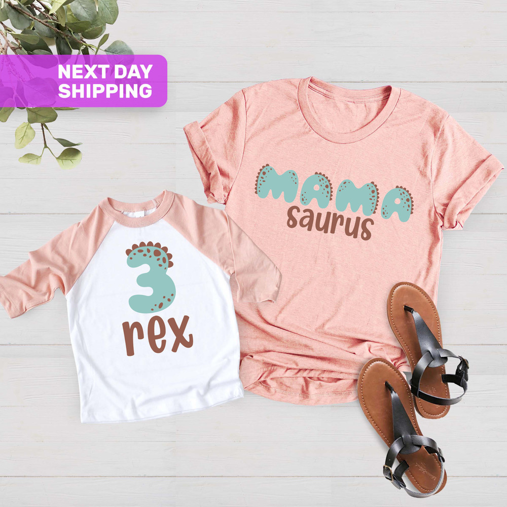 Three Rex Matching Family Birthday Shirts, Birthday Boy Outfit, Family Birthday, 3rd Birthday Shirt, Three Rex Shirt, 3 Rex Birthday Tee - 3.jpg
