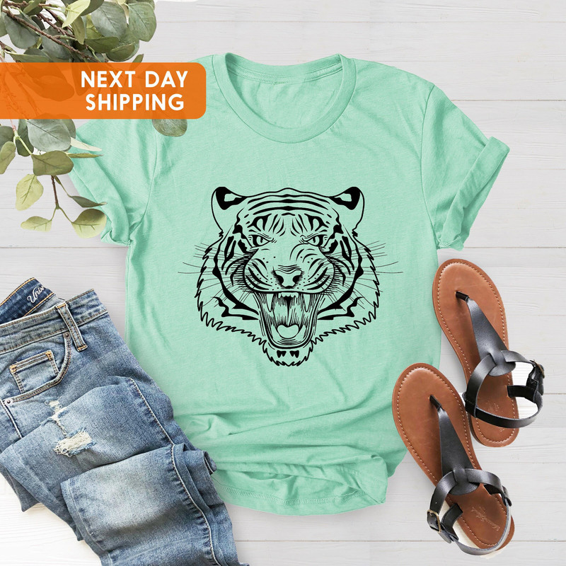 Tiger Shirt, Tiger Tshirt, Tiger Face Shirt, Tiger Lover Gift, Tiger King Shirt, Tiger King Tshirt, Animal Face Shirt, Leopard Tiger Shirt - 2.jpg