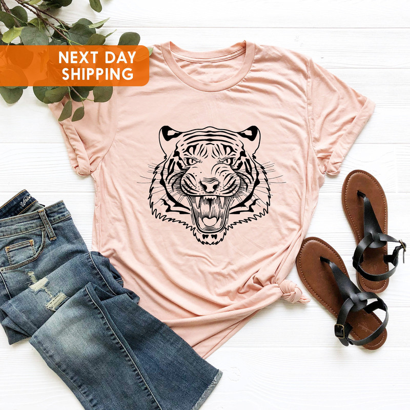 Tiger Shirt, Tiger Tshirt, Tiger Face Shirt, Tiger Lover Gift, Tiger King Shirt, Tiger King Tshirt, Animal Face Shirt, Leopard Tiger Shirt - 3.jpg