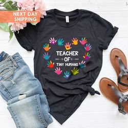 tiny human tamer, teacher shirt, teacher gifts, preschool te