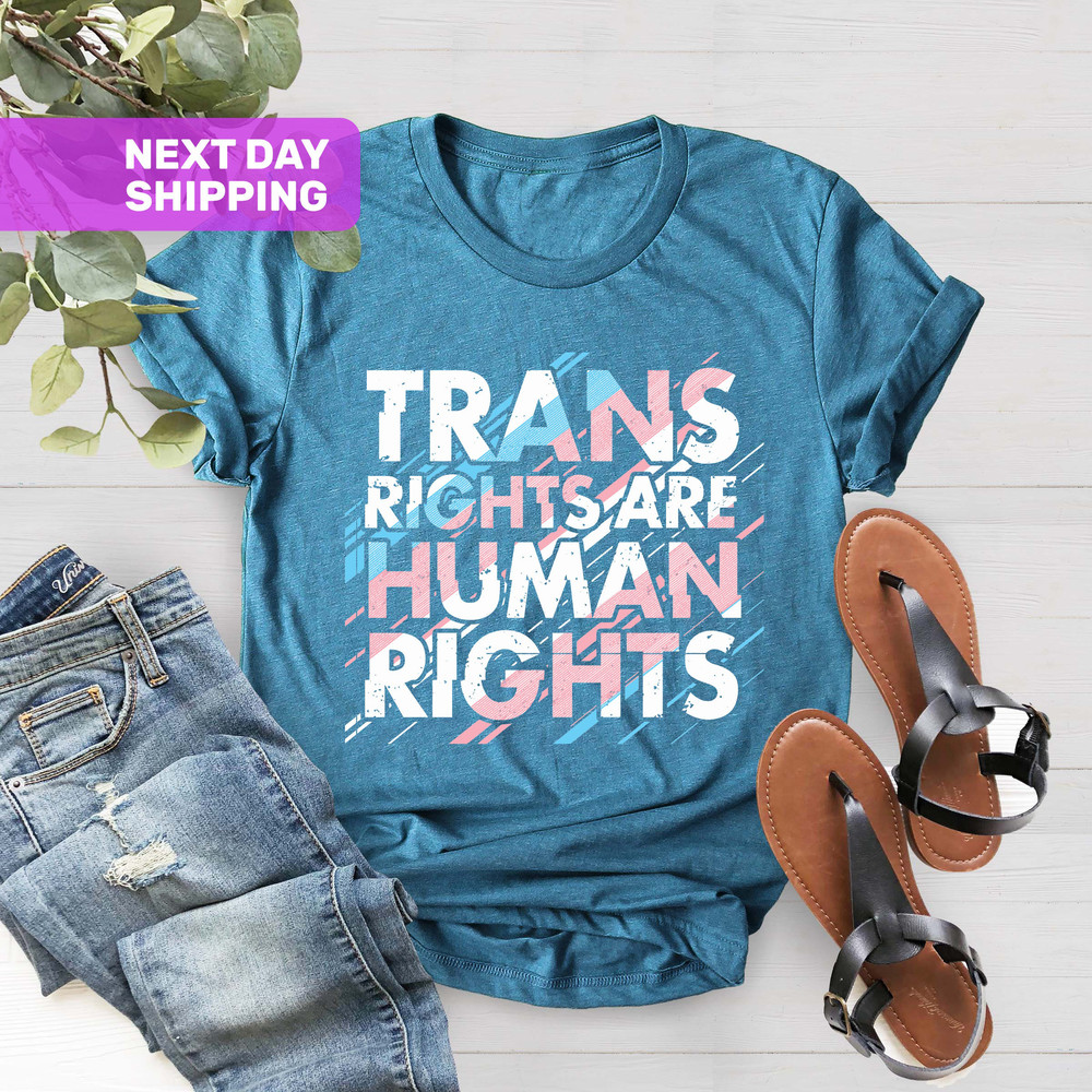 Trans Rights Are Human Rights Shirt, Pride Gay Rights T-Shirt, Respect Trans People Tee, Human Rights Shirt, Equality Shirt, LGBTQ+ Shirts - 5.jpg