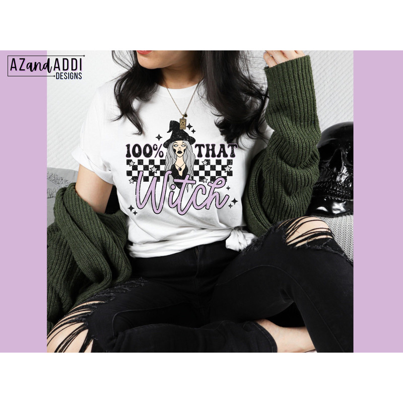 100% That Witch Png, Halloween sublimation, retro Halloween png, bad witch vibes, wicked witch png, retro sublimation - 3.jpg