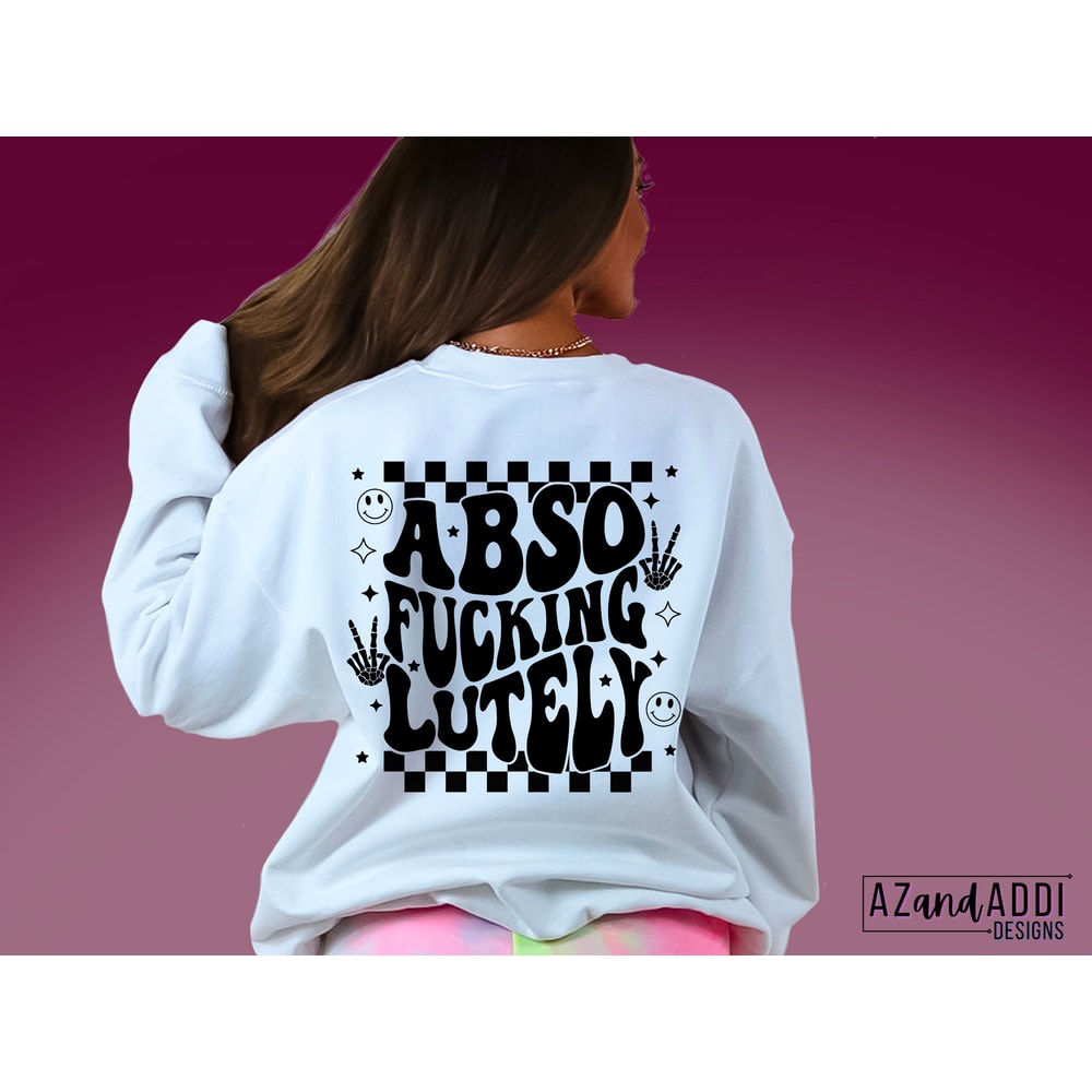 Absofuckinglutely png, retro png bundle, sarcastic png, trendy png, front and back design, retro smiley face, skeleton peace hand, digital - 5.jpg