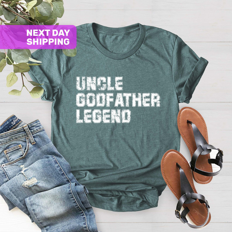 Uncle Godfather Legend Shirt, Godfather Gift Tee, Gift For Uncle, Fathers Day Gift Shirt, Fathers Day T-Shirt, Funny Godfather Shirt - 3.jpg