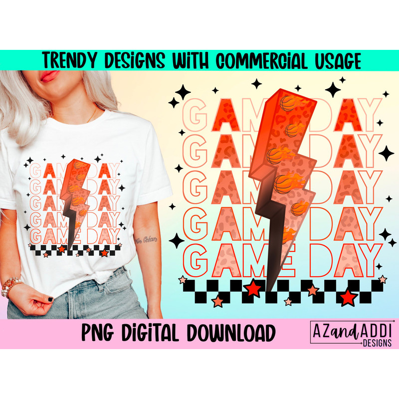 Basketball game day png, basketball lightning bolt, retro basketball png, basketball sublimation, retro sports png, basketball mom png - 1.jpg