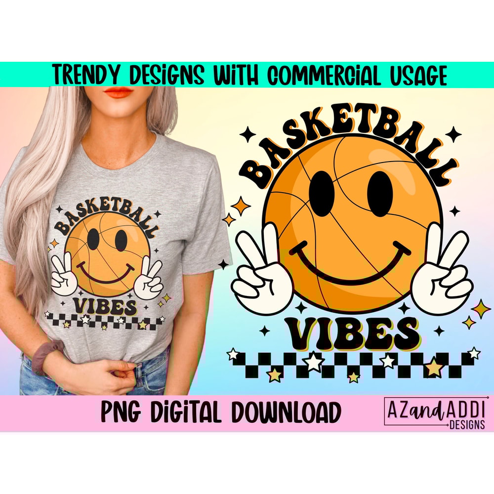 Basketball vibes png, basketball smiley png, retro basketball png, basketball sublimation, basketball game day, basketball mom png - 1.jpg