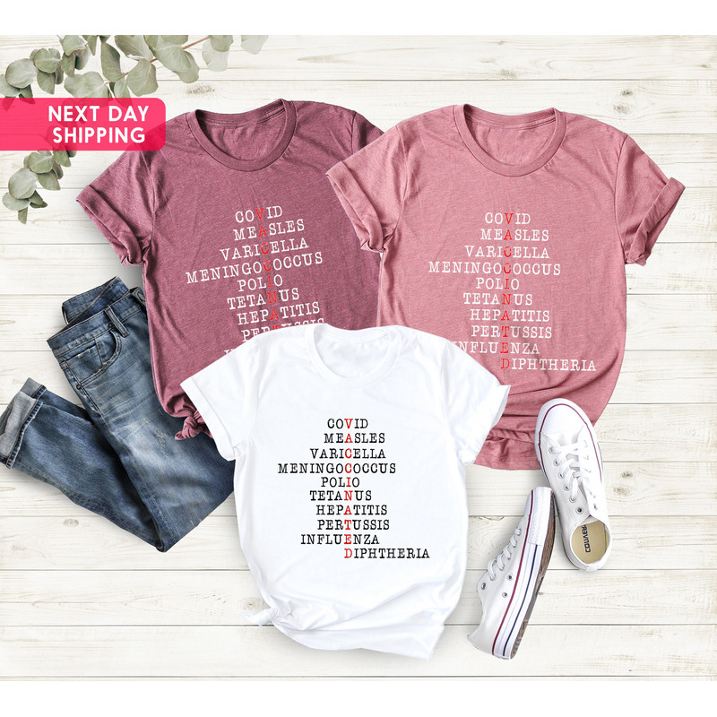 Vaccinated T-shirt, Vaccine Shirt, Vaccinated Tee, Pro Vaccines Shirt, Nurse Funny Shirt, Vaccines Saves Lives, Nurse Life, Medical Tshirt - 3.jpg