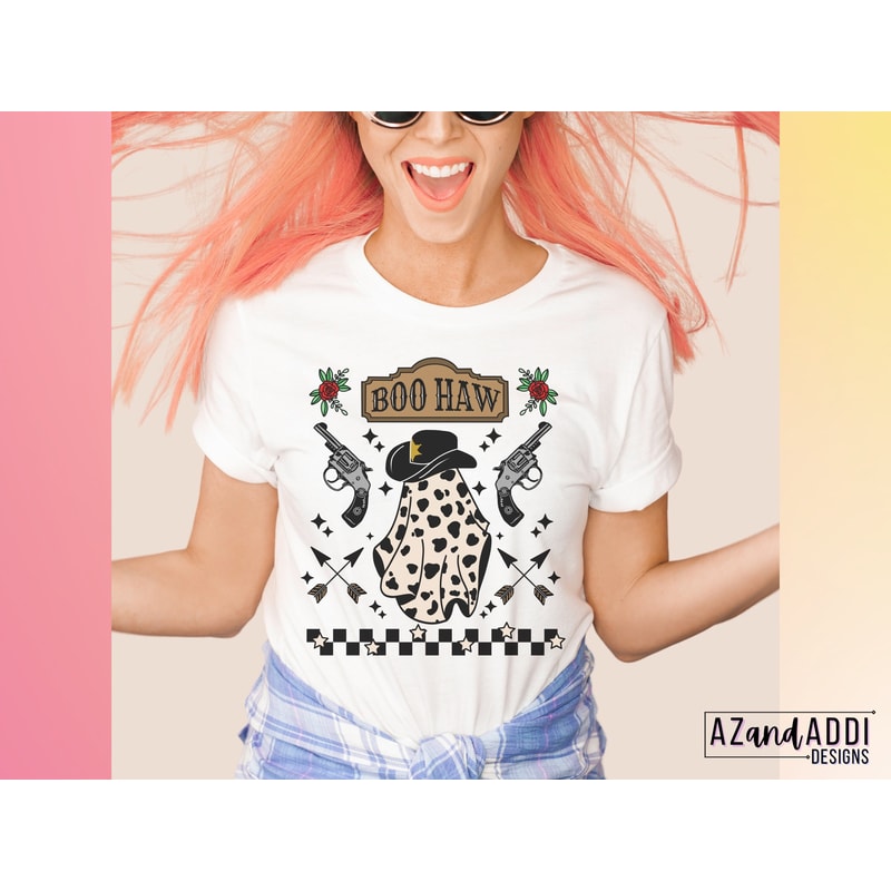Boo Haw Png, Western ghost png, Cowboy ghost Png, retro western halloween png, western Halloween sublimation, cowboo png, boo png - 3.jpg