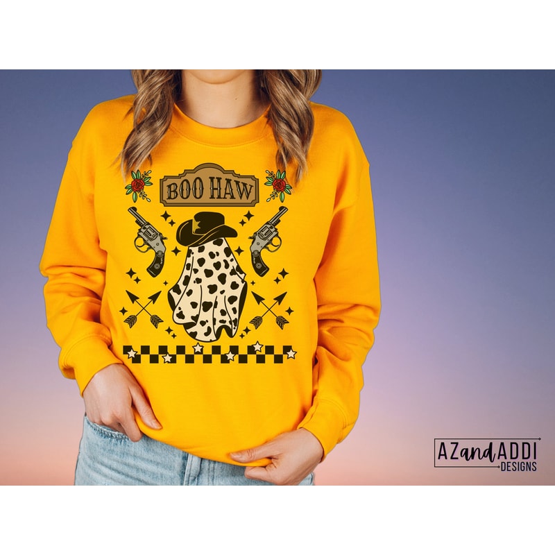 Boo Haw Png, Western ghost png, Cowboy ghost Png, retro western halloween png, western Halloween sublimation, cowboo png, boo png - 4.jpg