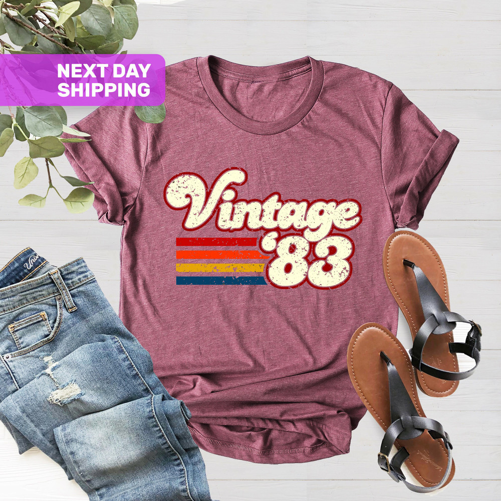 Vintage 83 Shirt, 40th Birthday Shirt, 40th Birthday Gift Shirt, 40th Birthday Gift, 1983 Shirt, 1983 Classic Shirt, Retro 1983 Shirt - 2.jpg