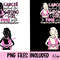 Cancer picked the wrong girl png, breast cancer png, October breast cancer awareness png, In October we wear pink png - 2.jpg