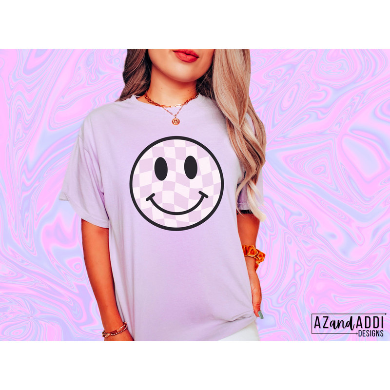 Checkered smiley face bundle, retro smiley face png, smile face sublimation design, trendy smiley face, smiley face shirt, digital download - 2.jpg
