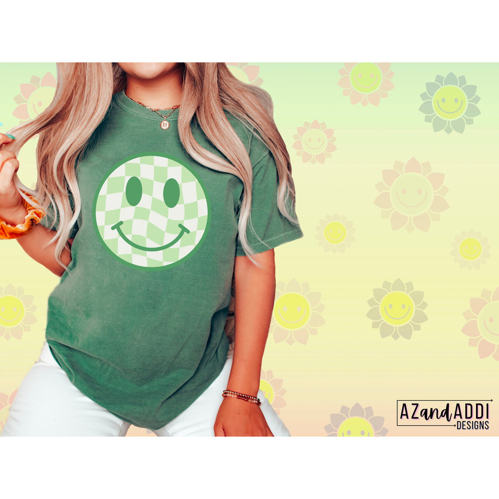 Checkered smiley face bundle, retro smiley face png, smile face sublimation design, trendy smiley face, smiley face shirt, digital download - 5.jpg