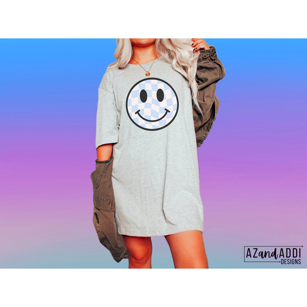 Checkered smiley face bundle, retro smiley face png, smile face sublimation design, trendy smiley face, smiley face shirt, digital download - 6.jpg