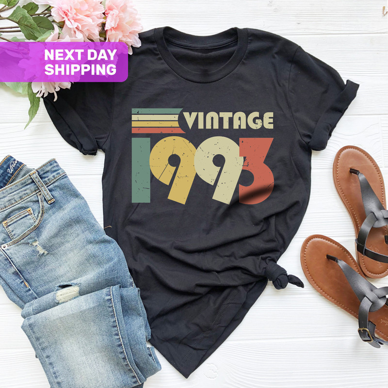 Vintage 1993 Shirt, 30th Birthday Gift For Women, 30th Birthday Party, 30th Birthday Gift For Men, 30th Birthday Shirt, 1993 Gift İdea - 3.jpg