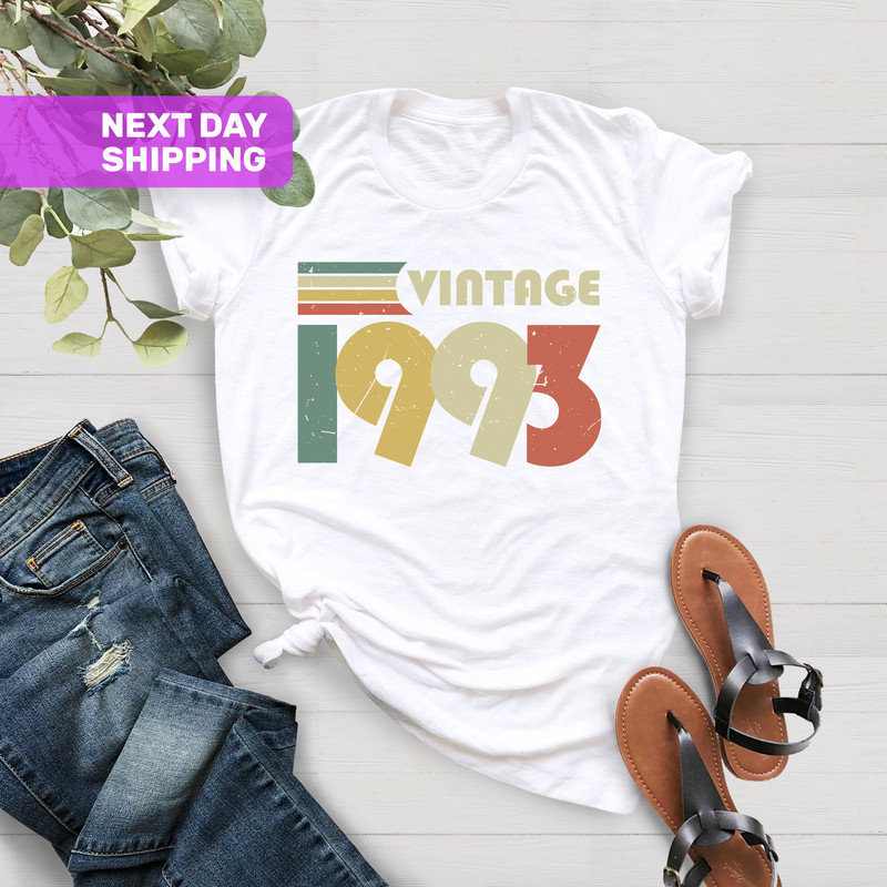 Vintage 1993 Shirt, 30th Birthday Gift For Women, 30th Birthday Party, 30th Birthday Gift For Men, 30th Birthday Shirt, 1993 Gift İdea - 4.jpg