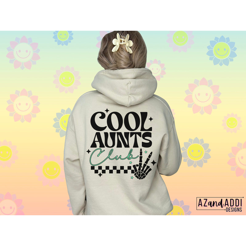 Cool aunts club png, retro auntie sublimation design, trendy aunt png, front and back aunt design, gift for aunt, digital download - 3.jpg