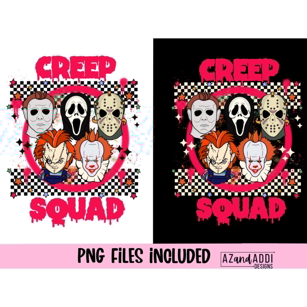 Creep squad Png, Retro Halloween Png, Creep it real png, Halloween sublimation, scary movie png, horror film png, stay spooky png - 2.jpg
