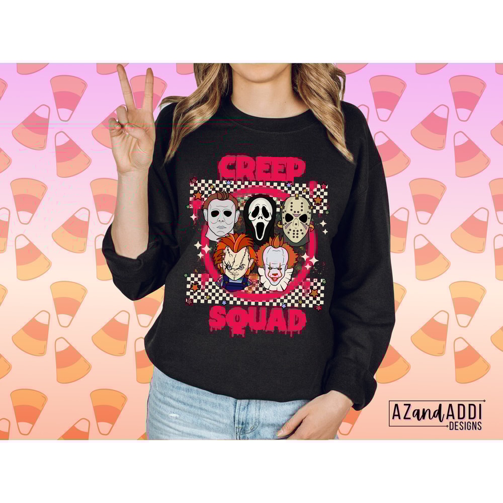 Creep squad Png, Retro Halloween Png, Creep it real png, Halloween sublimation, scary movie png, horror film png, stay spooky png - 8.jpg