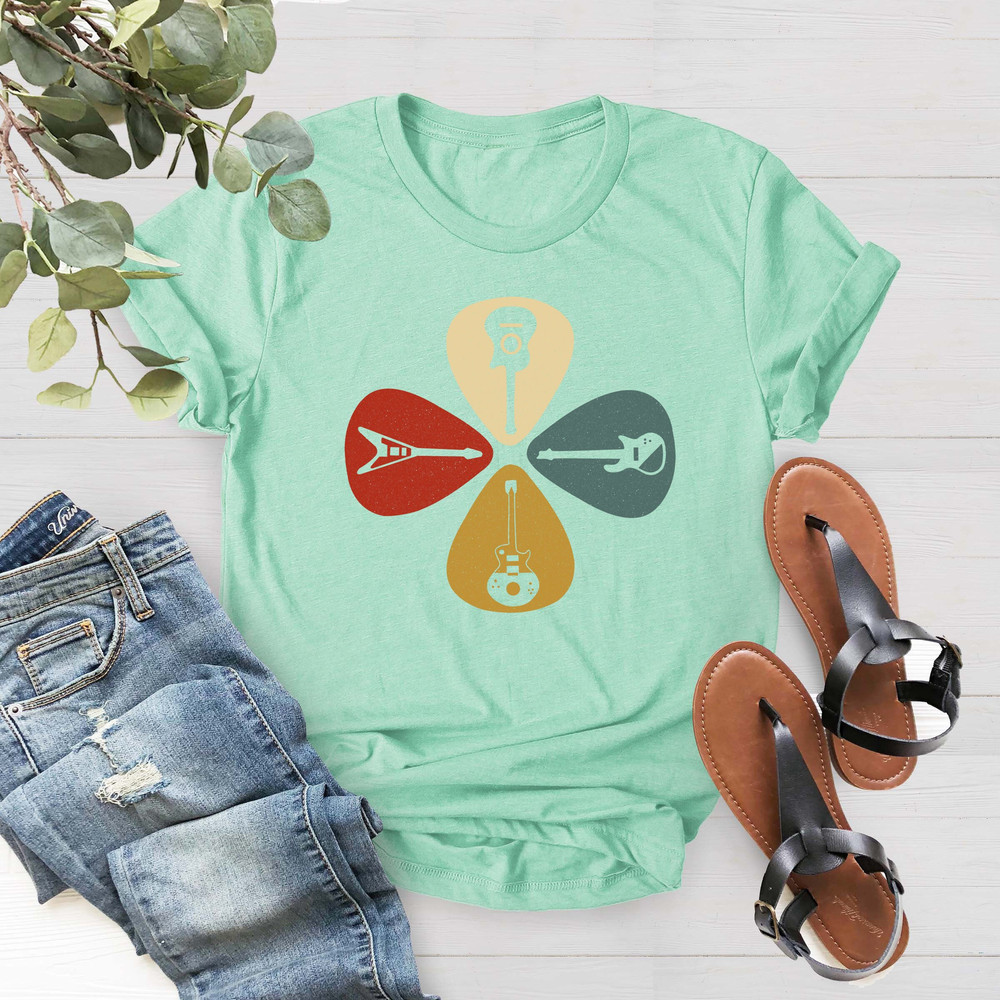 Vintage Guitar Shirt, Acoustic Guitar, Guitar Retro Shirt, Guitarist Gift Shirt, Guitar T-shirt, Music Lover Shirt, Music Teacher Gift Shirt - 4.jpg