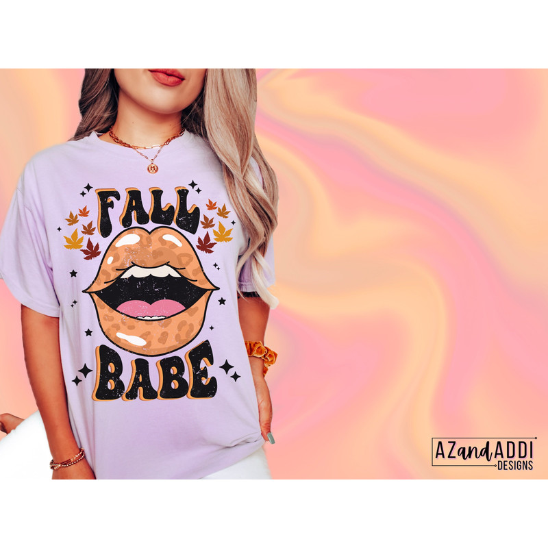 Fall Babe Png, Retro Fall Sublimation Design, Leopard Lips Png, Fall Vibes, Thanksgiving Png, Cozy Season Png, It’s Fall y’all - 2.jpg
