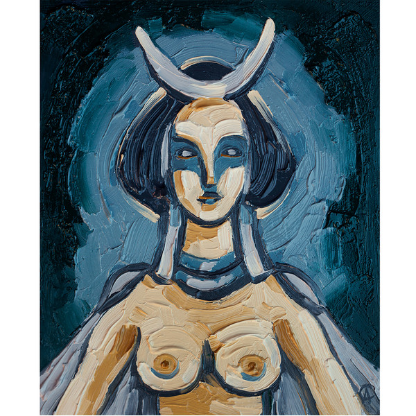 Goddess Inanna Painting Spiritual Original Art Mythology Artwork Oil Canvas — копия (3).jpg