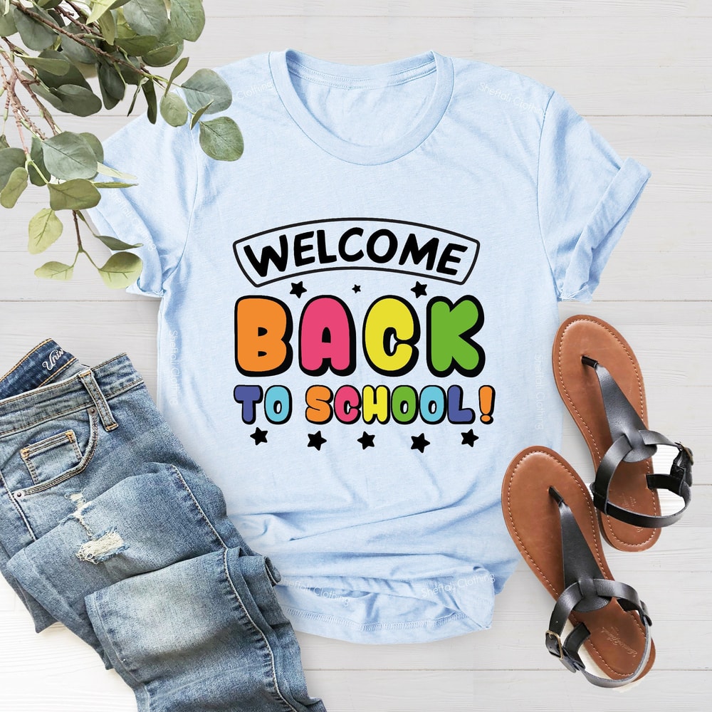 Welcome Back To School Shirt, School Shirt, Teacher Gift, Student Gifts,School Tee, Back To School Shirt, Teacher Shirt, First Day Of School - 2.jpg