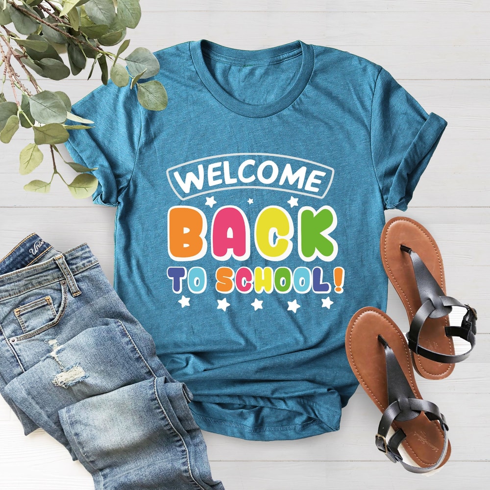 Welcome Back To School Shirt, School Shirt, Teacher Gift, Student Gifts,School Tee, Back To School Shirt, Teacher Shirt, First Day Of School - 3.jpg