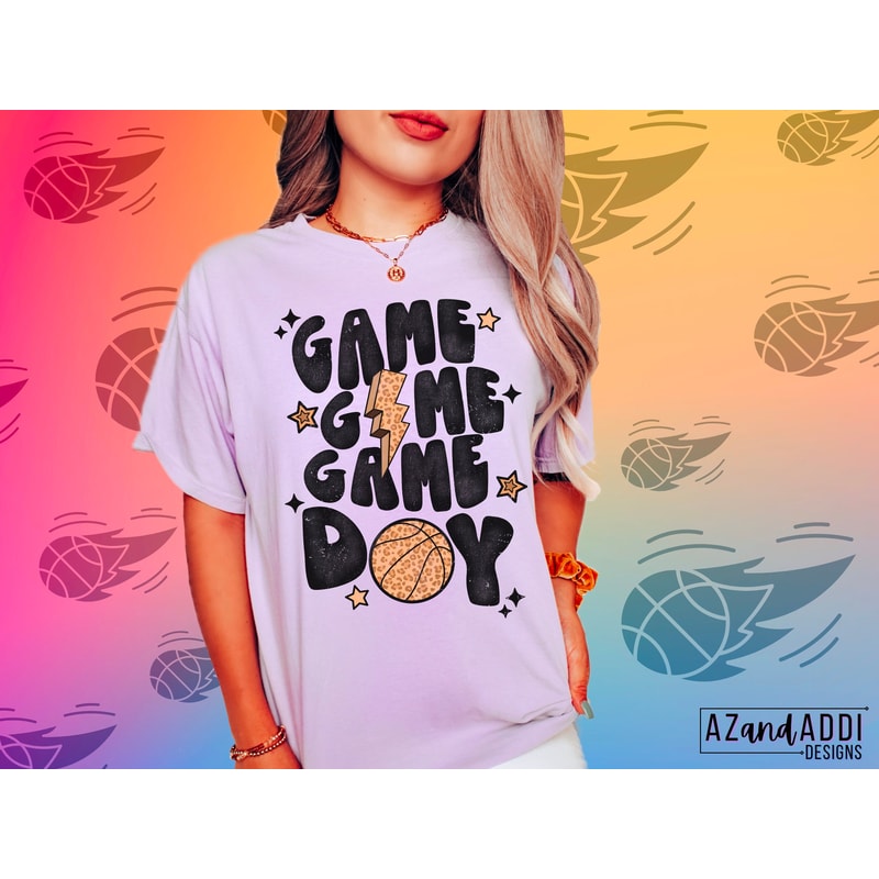Game day basketball png, retro basketball sublimation design, basketball team png, trendy basketball png, basketball mom png, digital design - 4.jpg