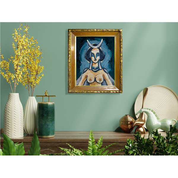 Goddess Inanna Painting Spiritual Original Art Mythology Artwork Oil Canvas — копия (4).jpg