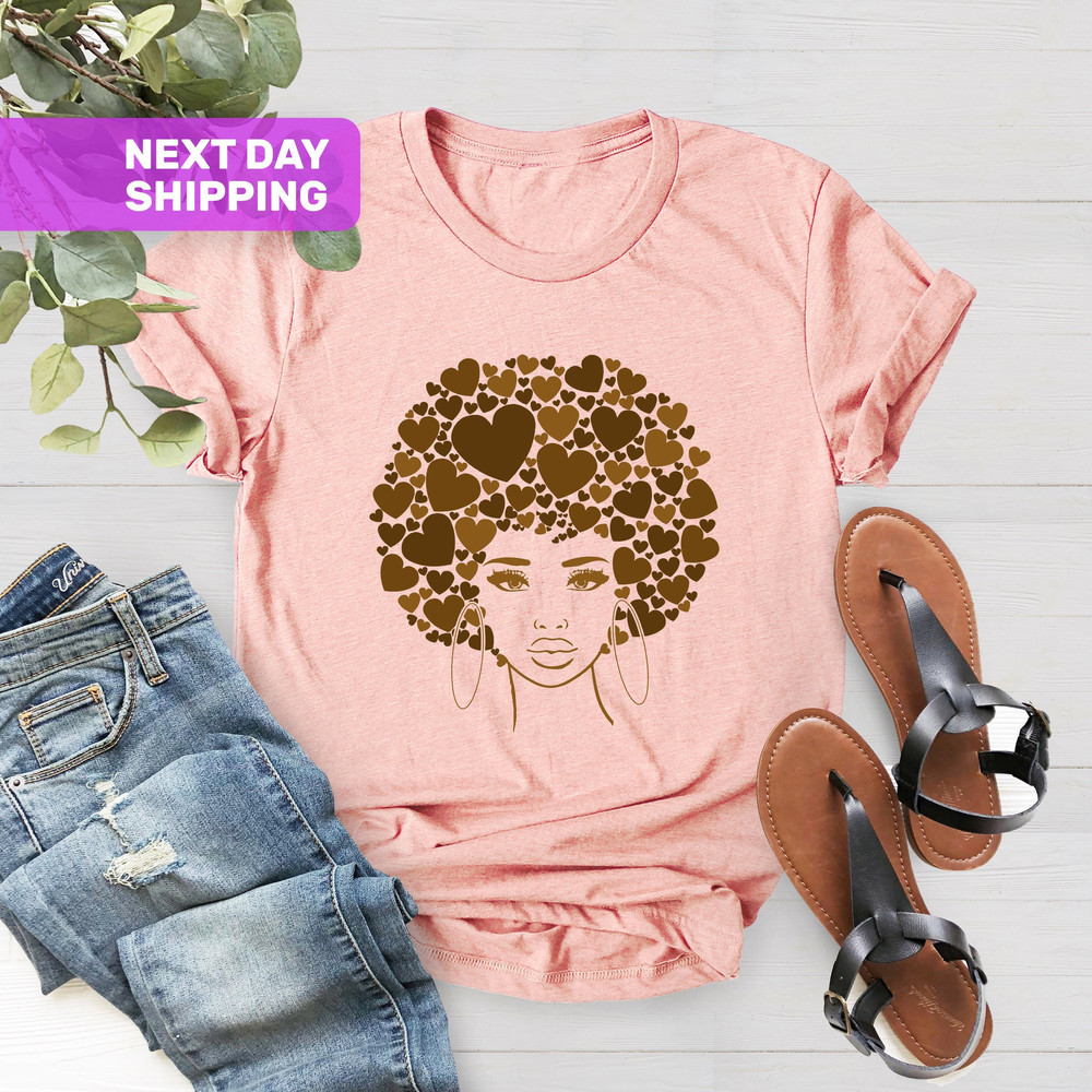 Women Anti Racism Shirt, Its Only Melanin Hearts Tee, Human Equality Shirt,Equality Rights,Feminist Tee,Black Woman Gift,Black History Shirt - 1.jpg