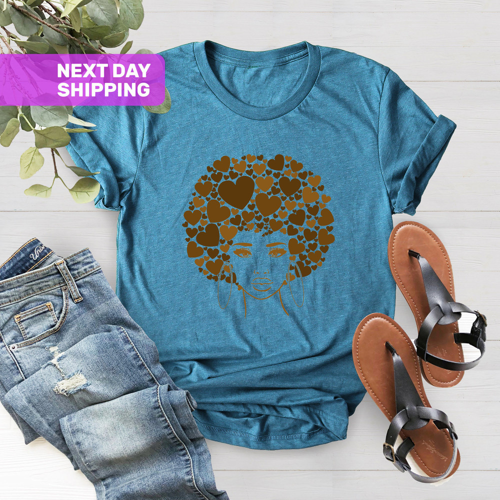 Women Anti Racism Shirt, Its Only Melanin Hearts Tee, Human Equality Shirt,Equality Rights,Feminist Tee,Black Woman Gift,Black History Shirt - 2.jpg