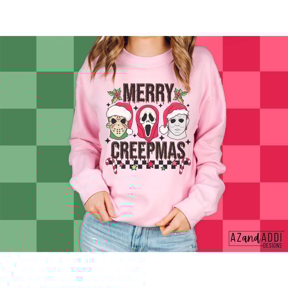 Horror movie Christmas png, merry Creepmas png, retro Christmas sublimation, scary movie Christmas, spooky Christmas, halloween Christmas - 3.jpg