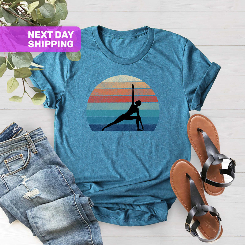 Yoga Shirt, Retro Yoga Shirt, Yoga Gift, Yoga Lover Gift, Women Yoga Shirt, Gift For Yoga, Meditation Shirt,Fitness Shirt,Vintage Yoga Shirt - 2.jpg