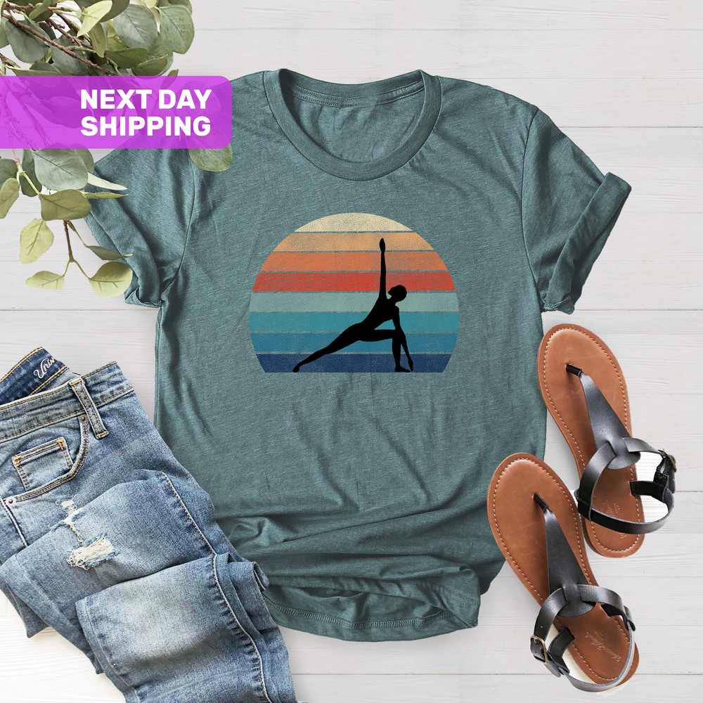 Yoga Shirt, Retro Yoga Shirt, Yoga Gift, Yoga Lover Gift, Women Yoga Shirt, Gift For Yoga, Meditation Shirt,Fitness Shirt,Vintage Yoga Shirt - 4.jpg