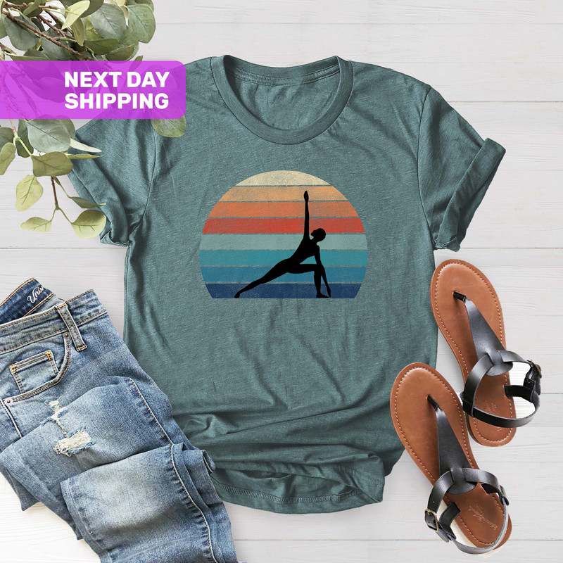 Yoga Shirt, Retro Yoga Shirt, Yoga Gift, Yoga Lover Gift, Women Yoga Shirt, Gift For Yoga, Meditation Shirt,Fitness Shirt,Vintage Yoga Shirt - 4.jpg