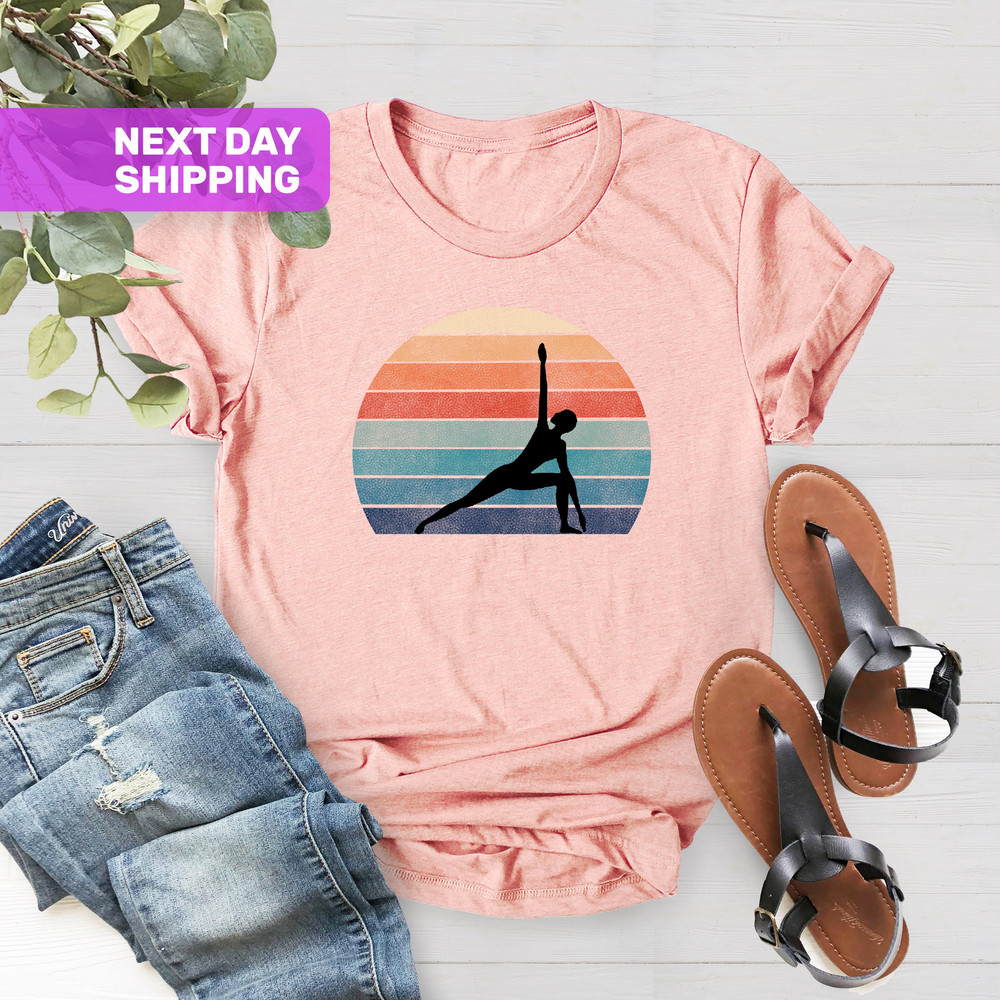 Yoga Shirt, Retro Yoga Shirt, Yoga Gift, Yoga Lover Gift, Women Yoga Shirt, Gift For Yoga, Meditation Shirt,Fitness Shirt,Vintage Yoga Shirt - 5.jpg