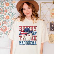 howdy america, america western,happy 4th of july shirt,independence day shirt,western patriotic tee,comfort colors count