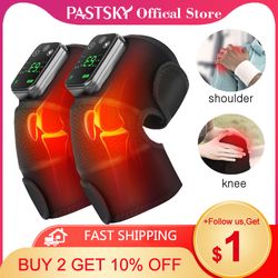 Eletric Heating Knee Massage Instrument Vibrator Knee Pad Joint Physiotherapy